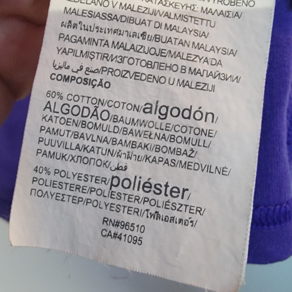 Under Armour Girls Youth MediumPurple Full Zip Hoodie - Picture 9 of 10